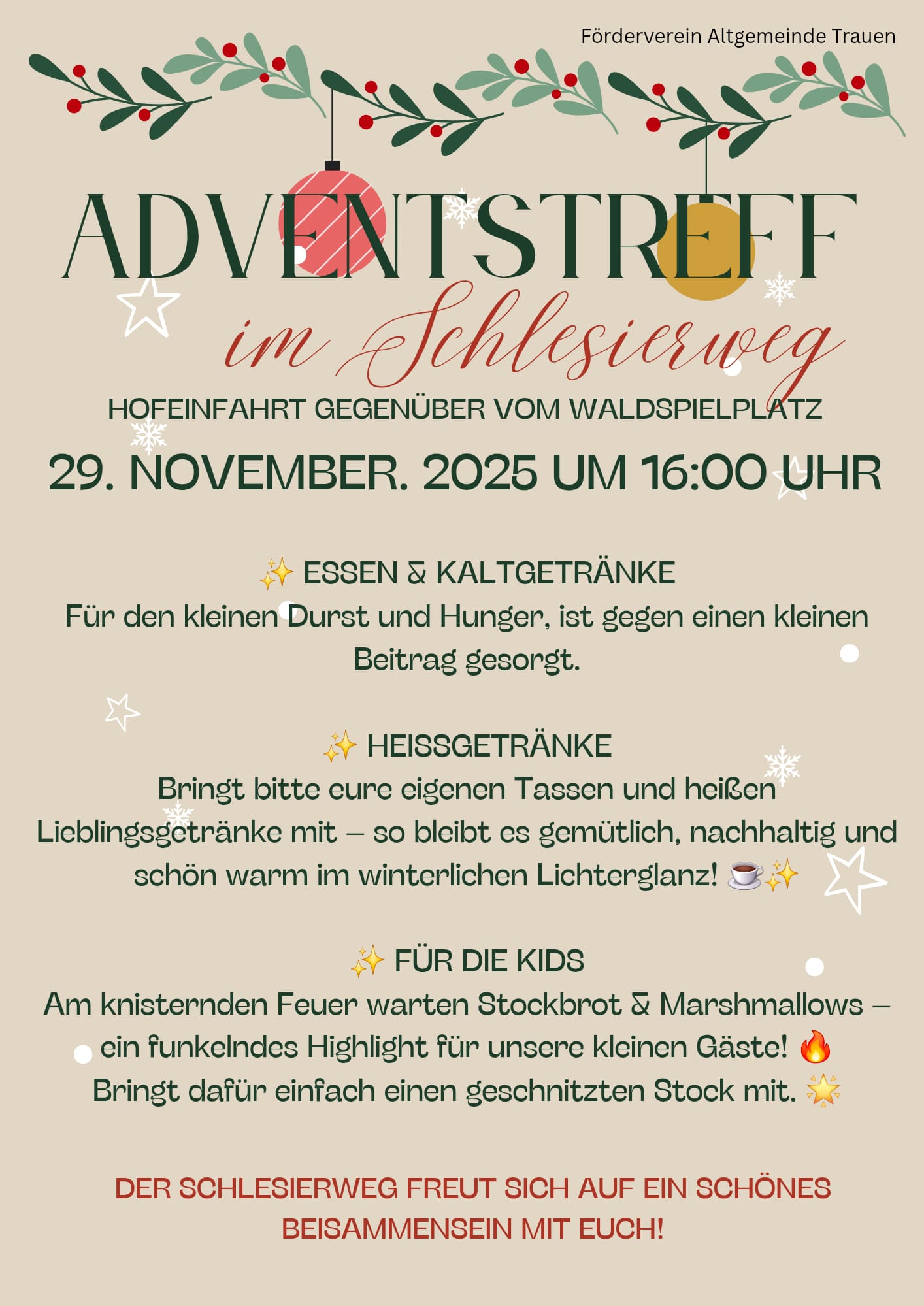 2025 11 29 Flyer Schlesierweg
