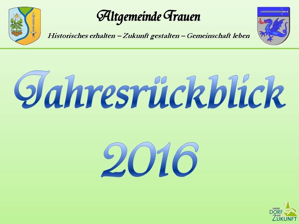 Fotoalbum Jahresrückblick 2016